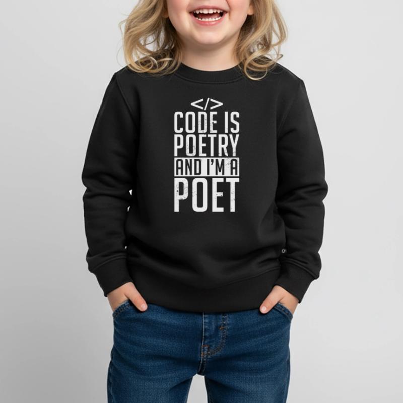 Code Codeur Programmeur Développeur Codeur Sweat Premium enfant bio
