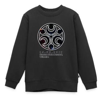 Station Saints Bernard Kornkreis, Wiltshire 24-0 - Kinder Premium Organic Sweatshirt - Schwarz - Vorne - AI Model Kid Female (0cm)