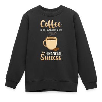 Gift for Finance Manager - Kids Premium Organic Sweatshirt - black - Front - AI Model Kid Female (0cm)