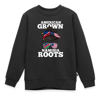 Namibia - Kinder Premium Organic Sweatshirt - Schwarz - Vorne - AI Model Kid Female (0cm)