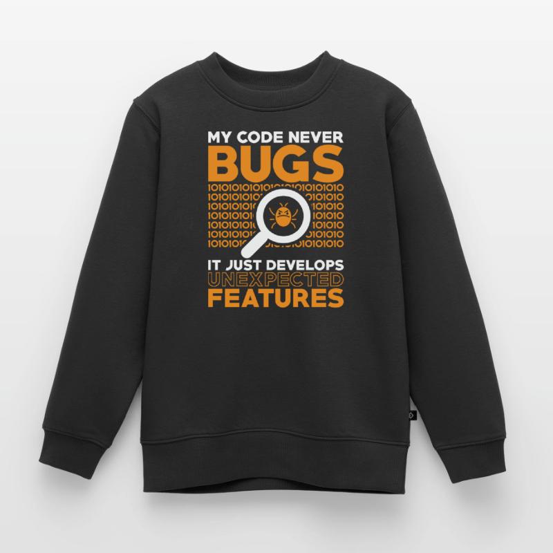 Programmierer Entwickler Coder Code Kinder Premium Organic Sweatshirt