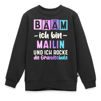 Name Mailin Geschenk Grundschule - Kinder Premium Organic Sweatshirt - Schwarz - Vorne - AI Model Kid Female (0cm)