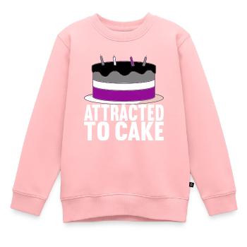 Asexuel Ace - Kids Premium Organic Sweatshirt - rose - Front - AI Model Kid Female (0cm)