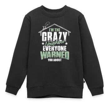Cadeau de quartier - Sweat Premium enfant bio - noir - Devant - AI Model Kid Female (0cm)