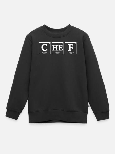 CHEF chemische Elemente design - Kinder Premium Organic Sweatshirt - Schwarz