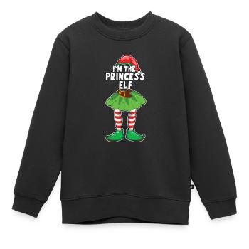 Mädchen Prinzessin Elf Weihnachtsmann Winterurlaub Weihnachten - Kinder Premium Organic Sweatshirt - Schwarz - Vorne - AI Model Kid Female (0cm)