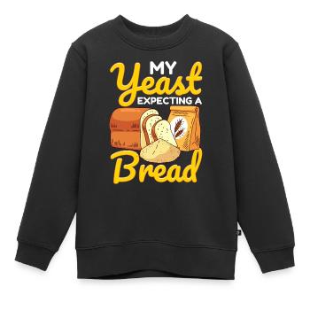 Lustiger Brotbacken-Bäcker - Kinder Premium Organic Sweatshirt - Schwarz - Vorne - AI Model Kid Female (0cm)