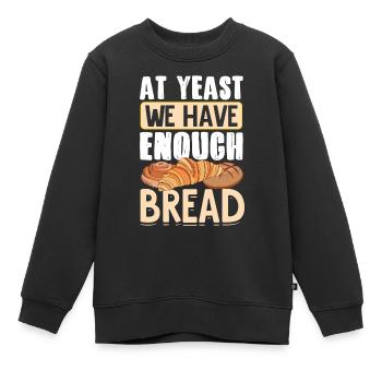 Lustiger Brotbacken-Bäcker - Kinder Premium Organic Sweatshirt - Schwarz - Vorne - AI Model Kid Female (0cm)