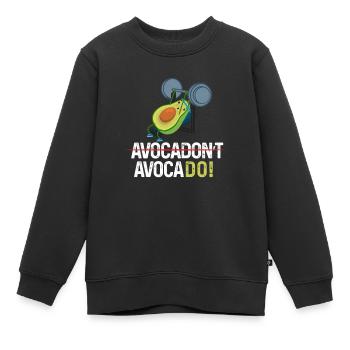Avocat’t Avocado Training Chemise Fitness Training - Sweat Premium enfant bio - noir - Devant - AI Model Kid Female (0cm)
