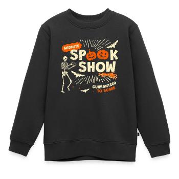 Spook Show Halloween Costume Squelette - Sweat Premium enfant bio - noir - Devant - AI Model Kid Female (0cm)
