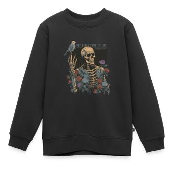 Faucheuse effrayante - Sweat Premium enfant bio - noir - Devant - AI Model Kid Female (0cm)