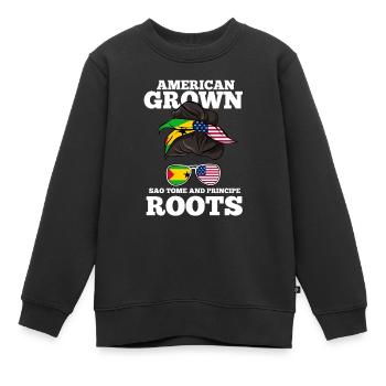 Sao Tome - Kinder Premium Organic Sweatshirt - Schwarz - Vorne - AI Model Kid Female (0cm)