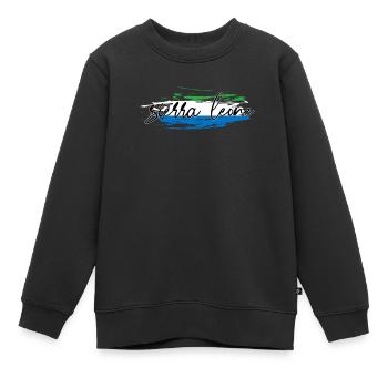 Sierra Leone - Kinder Premium Organic Sweatshirt - Schwarz - Vorne - AI Model Kid Female (0cm)