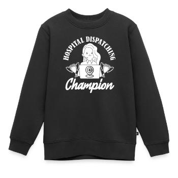 Notruf Leitstelle Einsatzzentrale - Kinder Premium Organic Sweatshirt - Schwarz - Vorne - AI Model Kid Female (0cm)