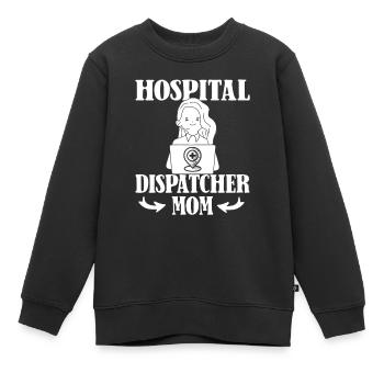 Notruf Leitstelle Einsatzzentrale - Kinder Premium Organic Sweatshirt - Schwarz - Vorne - AI Model Kid Female (0cm)