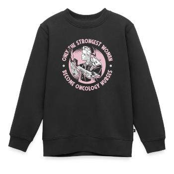 Krankenschwester Onkologische Krankenschwester - Kinder Premium Organic Sweatshirt - Schwarz - Vorne - AI Model Kid Female (0cm)
