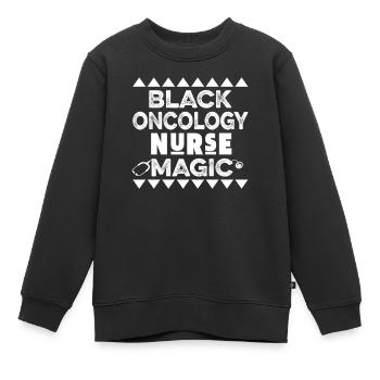 Infirmière magique - Sweat Premium enfant bio - noir - Devant - AI Model Kid Female (0cm)