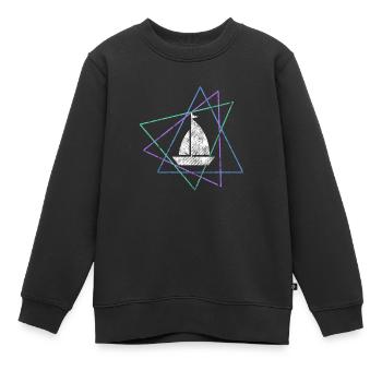 Segeln - Kinder Premium Organic Sweatshirt - Schwarz - Vorne - AI Model Kid Female (0cm)