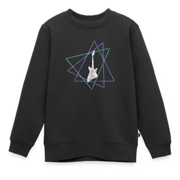 Rock - Kinder Premium Organic Sweatshirt - Schwarz - Vorne - AI Model Kid Female (0cm)