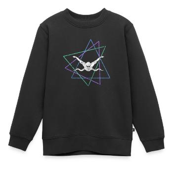 Nager - Sweat Premium enfant bio - noir - Devant - AI Model Kid Female (0cm)
