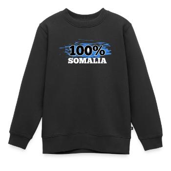 Somalia - Kinder Premium Organic Sweatshirt - Schwarz - Vorne - AI Model Kid Female (0cm)