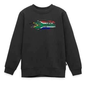 Afrique du Sud - Sweat Premium enfant bio - noir - Devant - AI Model Kid Female (0cm)