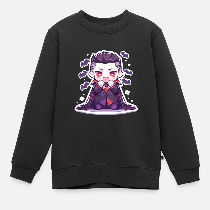 Vampir - Kinder Premium Organic Sweatshirt - Schwarz