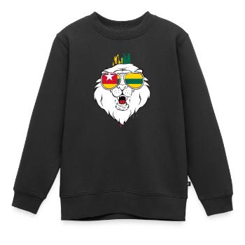 Togo - Sweat Premium enfant bio - noir - Devant - AI Model Kid Female (0cm)