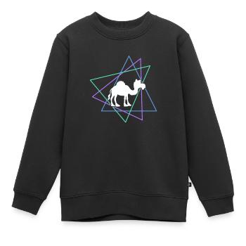 Dromedar - Kinder Premium Organic Sweatshirt - Schwarz - Vorne - AI Model Kid Female (0cm)