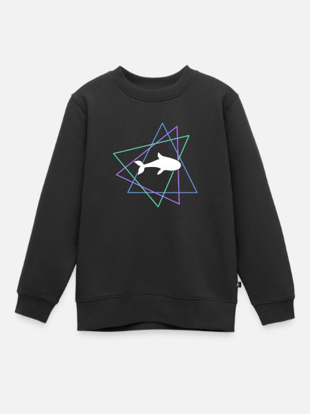 Poisson - Sweat Premium enfant bio - noir