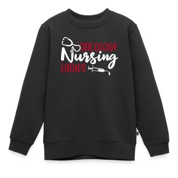 Infirmière Dame - Sweat Premium enfant bio - noir - Devant - AI Model Kid Female (0cm)