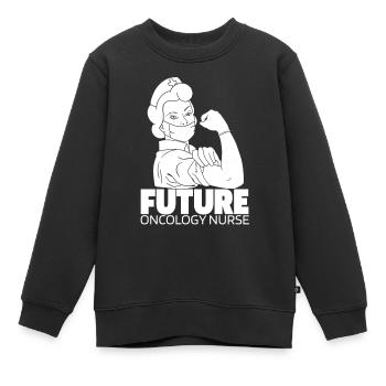 Krankenschwester Zukunft - Kinder Premium Organic Sweatshirt - Schwarz - Vorne - AI Model Kid Female (0cm)