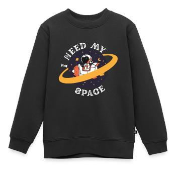 Astronaut Raumfahrt Weltall - Kinder Premium Organic Sweatshirt - Schwarz - Vorne - AI Model Kid Female (0cm)