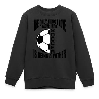 Fußballmannschaft Fußballspieler Fußballdesign - Kinder Premium Organic Sweatshirt - Schwarz - Vorne - AI Model Kid Female (0cm)