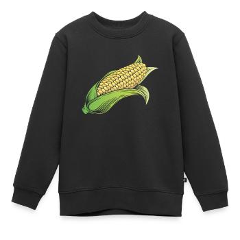 Maiskolben Mais - Kinder Premium Organic Sweatshirt - Schwarz - Vorne - AI Model Kid Female (0cm)