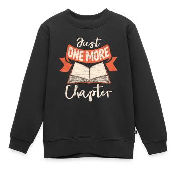 Bücherwurm Leseratte Geschenk - Kinder Premium Organic Sweatshirt - Schwarz - Vorne - AI Model Kid Female (0cm)