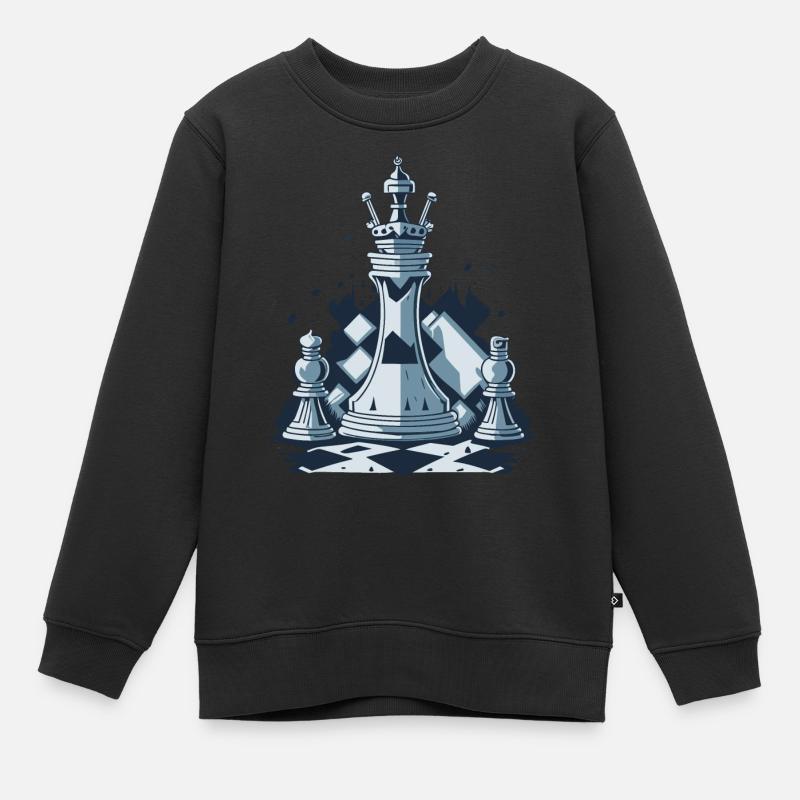 Schach - Kinder Premium Organic Sweatshirt - Schwarz