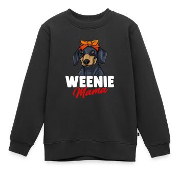 Dachshund Geschenk Dixie Wiener Doxie Dackel - Kinder Premium Organic Sweatshirt - Schwarz - Vorne - AI Model Kid Female (0cm)