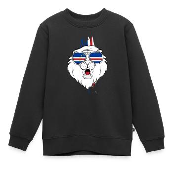 Cape Verde - Kinder Premium Organic Sweatshirt - Schwarz - Vorne - AI Model Kid Female (0cm)