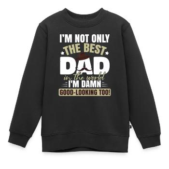 Je suis le meilleur père - Sweat Premium enfant bio - noir - Devant - AI Model Kid Female (0cm)