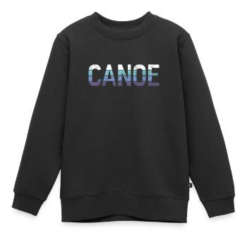 Canoe - Kids Premium Organic Sweatshirt - black - Front - AI Model Kid Female (0cm)