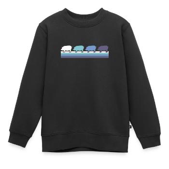 Schwein - Kinder Premium Organic Sweatshirt - Schwarz - Vorne - AI Model Kid Female (0cm)