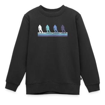Snowboarding - Kinder Premium Organic Sweatshirt - Schwarz - Vorne - AI Model Kid Female (0cm)