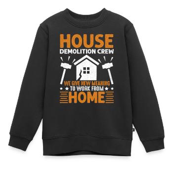 Haus-Demo - Kinder Premium Organic Sweatshirt - Schwarz - Vorne - AI Model Kid Female (0cm)