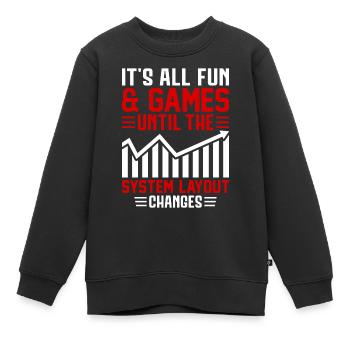 Lustiger Versicherungsmakler - Kinder Premium Organic Sweatshirt - Schwarz - Vorne - AI Model Kid Female (0cm)