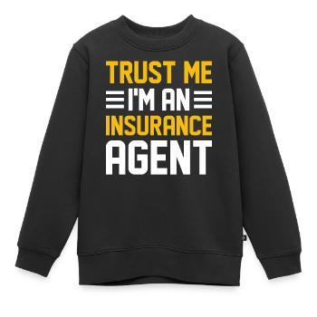 Courtier bizarre - Sweat Premium enfant bio - noir - Devant - AI Model Kid Female (0cm)