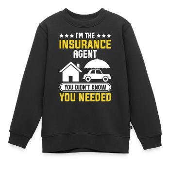 Courtier bizarre - Sweat Premium enfant bio - noir - Devant - AI Model Kid Female (0cm)