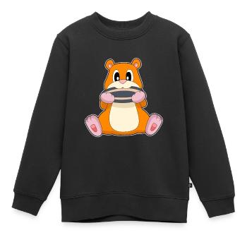 Hamster Samen - Kinder Premium Organic Sweatshirt - Schwarz - Vorne - AI Model Kid Female (0cm)