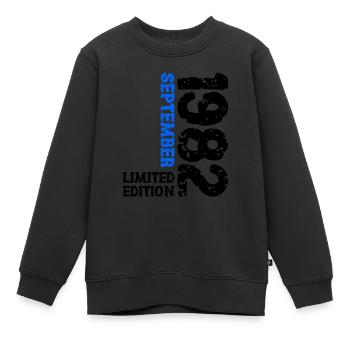 1982 September Limited Edition 41. Geburtstag Deko - Kinder Premium Organic Sweatshirt - Schwarz - Vorne - AI Model Kid Female (0cm)