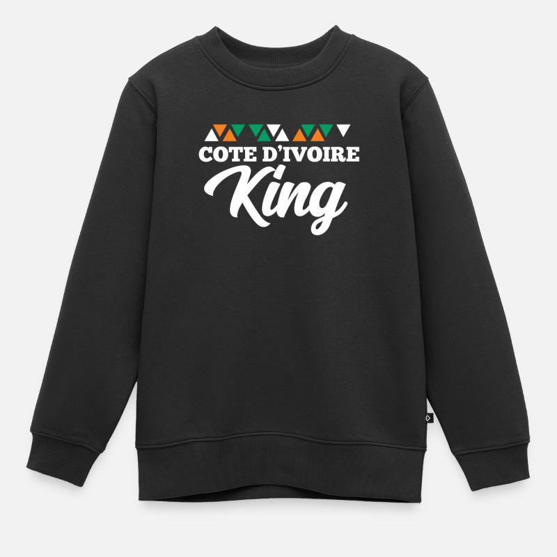 Côte d’Ivoire - Sweat Premium enfant bio - noir